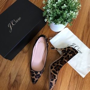 NIB J. Crew 85mm Elsie Pump in Haircalf